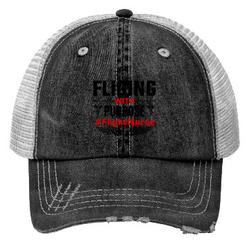 Discover Flight Nurse Critical Care Helicopter Nursing Trucker Hats