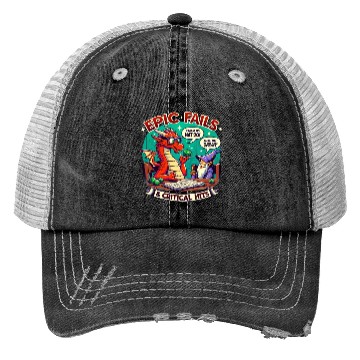 Discover Dragon & Wizard Epic Fails D&D Pen & Paper Trucker Hats