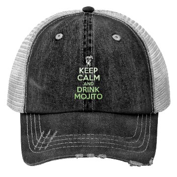 Discover Keep Calm And Drink Mojito Trucker Hats - Funny Rum
