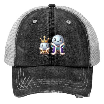 Discover Science Trucker Hats, Two Noble Gasses Dressed In Royal