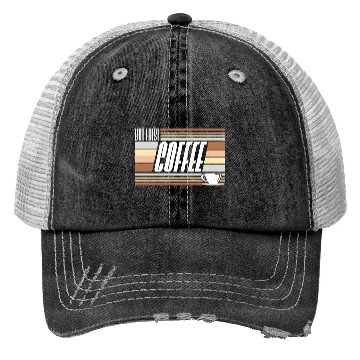 Discover But First Coffee Funny Addicted Caffeine Lover Trucker Hats