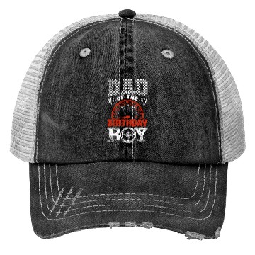 Discover Car Racing Dad of Birthday Boy Formula race Car Trucker Hats