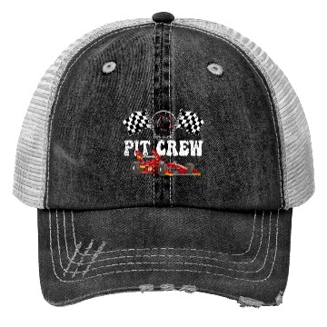 Discover PIT CREW Race Car Trucker Hats - Hosting Parties
