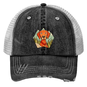 Discover Alert Vizsla on Hike Trucker Hats