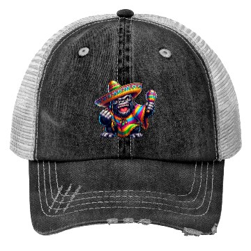 Discover Cinco de Mayo Gorilla: Festive Design Trucker Hats