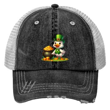 Discover St. Patrick's Day Elephant Green Trucker Hats