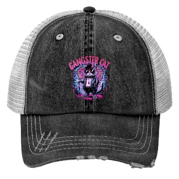 Discover GANGSTER CAT Trucker Hats