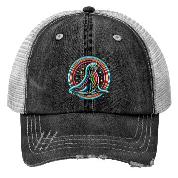 Discover Seal Neon in circle Trucker Hats
