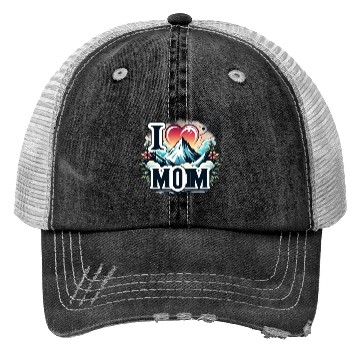 Discover I love you mom happy mothers day 2024 Trucker Hats