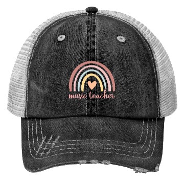Discover Music Teacher I - Boho Rainbow Trucker Hats