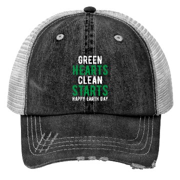 Discover Clean Start Earth Day Trucker Hats
