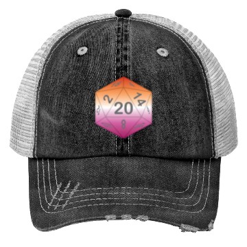 Discover Pride Dice - Lesbian Trucker Hats