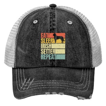Discover Eat sleep Irish-setter repeat Trucker Hats