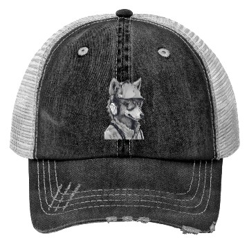 Discover Wolf Hacker Trucker Hats