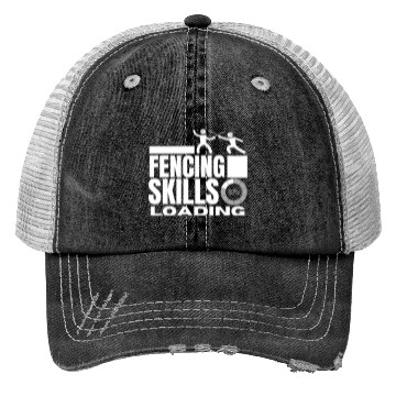 Discover Fencing Skills Loading Funny Fencer Trucker Hats