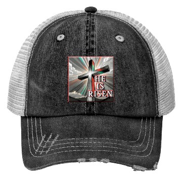 Discover Cross, He is Risen - 2 Trucker Hats
