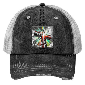 Discover Cross, He is Risen - 1 Trucker Hats