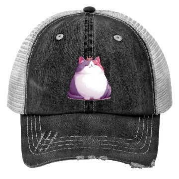 Discover Chunky Kawaii Cat Queen Trucker Hats