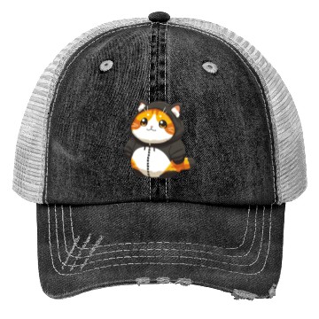Discover Orange Cat Kawaii Feline Trucker Hats