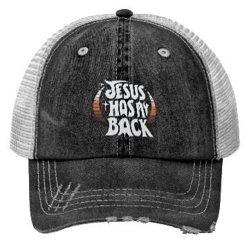 Discover Jesus Has My Back 23 Trucker Hats
