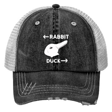 Discover Wittgensteins Rabbit Duck Illusion Trucker Hats