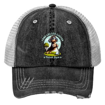Discover Cute Teckel, dachshund lover and golfers Trucker Hats