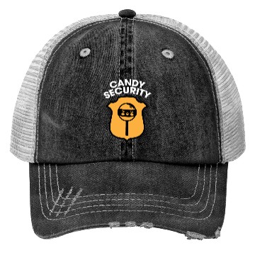Discover Candy Security Kids Parents Matching Birthday Trucker Hats
