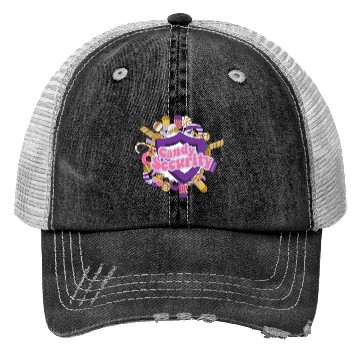 Discover Candy Security Kids Parents Matching Birthday Trucker Hats