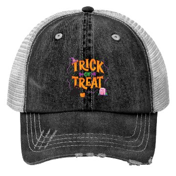 Discover Trick or Treat Halloween. Trucker Hats