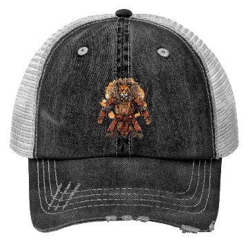 Discover Samurai Katana Sword Anime Lion Manga Warrior Trucker Hats