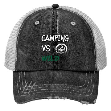 Discover Camping vs Wild Trucker Hats