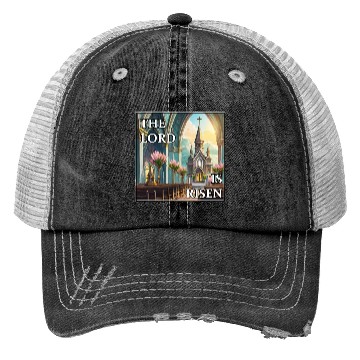 Discover Happy Easter Sunday in Church Trucker Hats