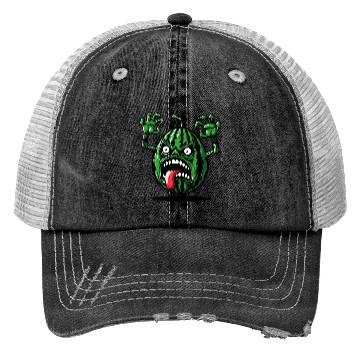 Discover Watermelon Monster Floating Trucker Hats