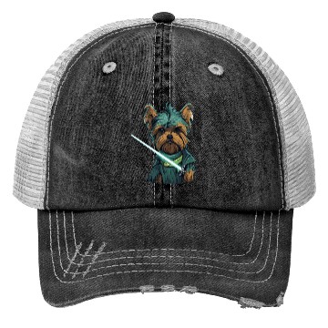 Discover Yorkie with Lightsword Trucker Hats