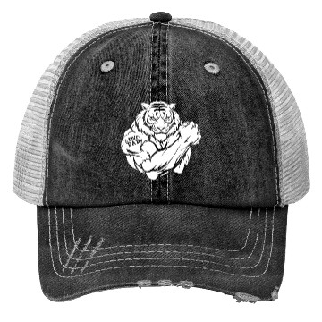 Discover Tiger Biceps Tattoo I Love Dad Trucker Hats