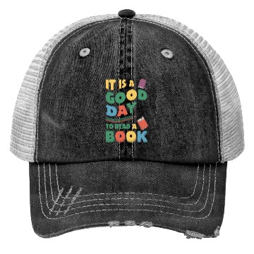 Discover It’s a Good Day to Read a Book Lovers Library Read Trucker Hats
