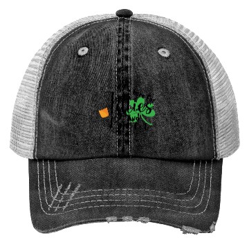 Discover St. Patrick's Day Beer and Shamrock Design Trucker Hats