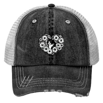 Discover Tuxedo Cat Daisy Trucker Hats