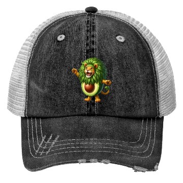 Discover Avocado Lion Trucker Hats