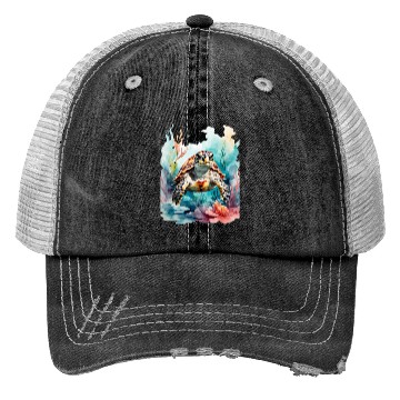 Discover Colorful turtle Trucker Hats