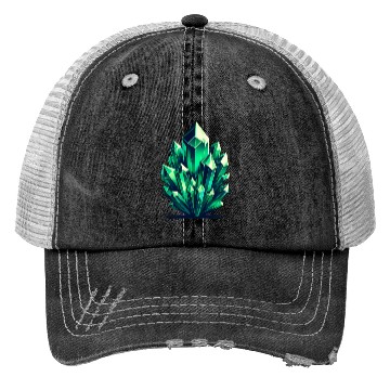 Discover Emerald Crystal Fragments Trucker Hats