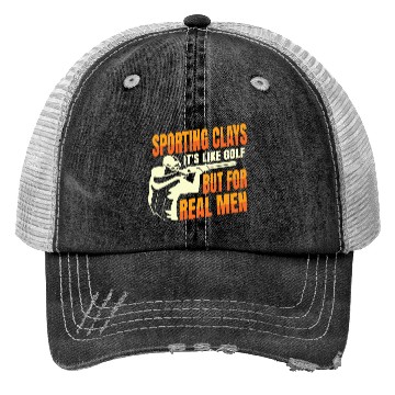 Discover Skeet Shooting Real Men Sporting Clays Trucker Hats