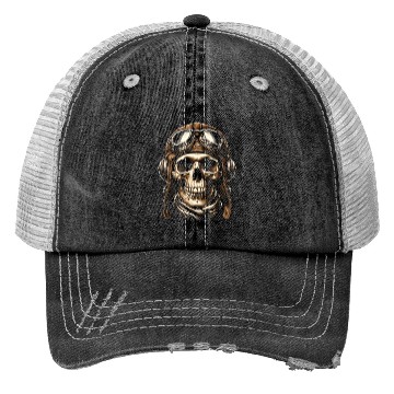 Discover Vintage Aviator Skull Trucker Hats
