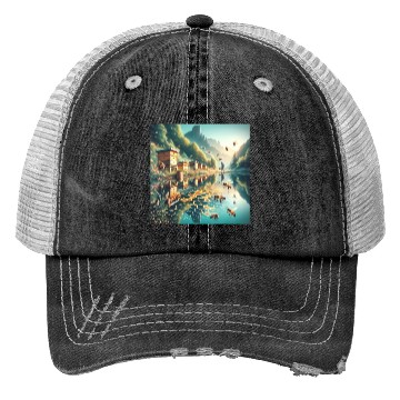 Discover Honey Harvest Reflections Sweet Nectar Trucker Hats