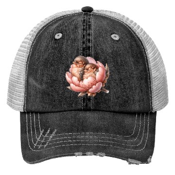 Discover Birds Sleeping In Flower Trucker Hats