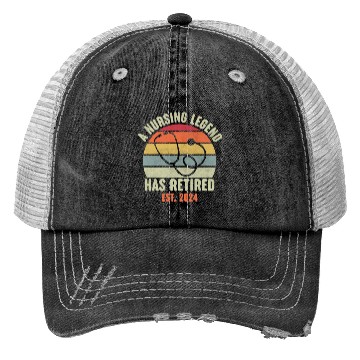 Discover Retired Nurse 2024 Trucker Hats, Funny Retired Nurse