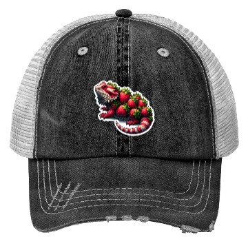Discover Strawberry bearded dragon pattern Trucker Hats