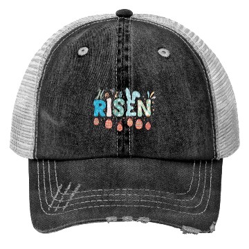 Discover He Is Risen Easter Celebration Theme Trucker Hats