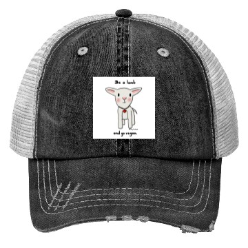 Discover Be a Lamb and Go Vegan Trucker Hats