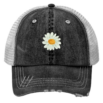 Discover Aesthetic Spring Daisy Flower Trucker Hats